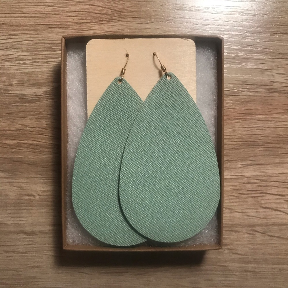 Nickel & Suede Minty Fresh earrings
